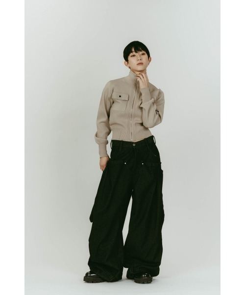Knuth Marf（クヌースマーフ） ニット セーター pocket zip up knit