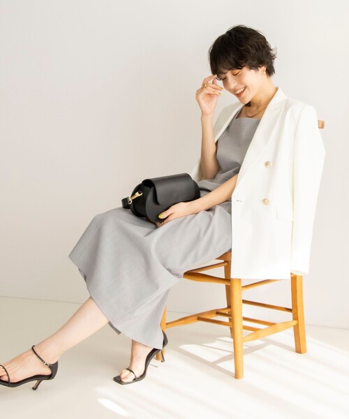 「NOLLEY'S Sophi」 テーラードジャケット 38 ライトグレー レディースの画像