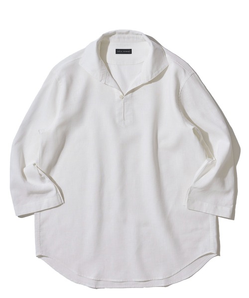 「TETE HOMME」 長袖シャツ LARGE ベージュ メンズ_画像7