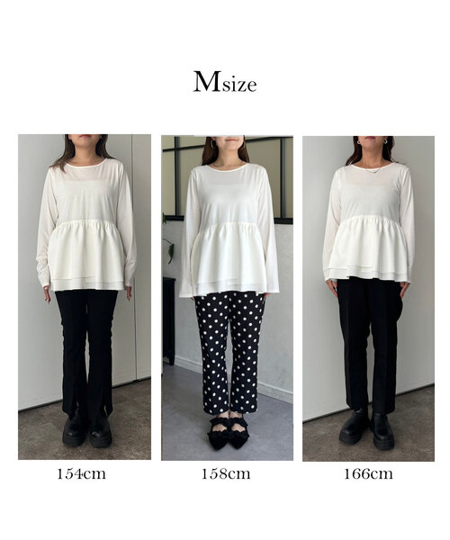 「prose verse」 長袖カットソー MEDIUM オフホワイト レディース_画像2