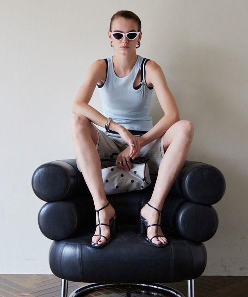 maison special トリプルレイヤードタンクトップ ブルー MAISON SPECIAL(メゾンスペシャル)｜Triple Layered Tank Top/トリプル