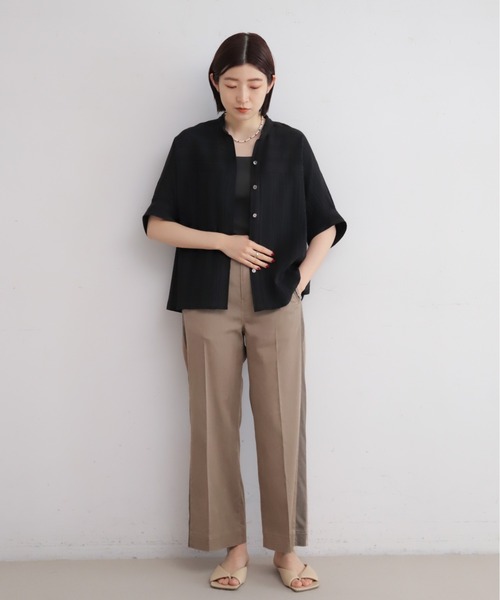 NOMBRE IMPAIR（ノンブルアンペール） ブラウス シャツ 半袖 からみ