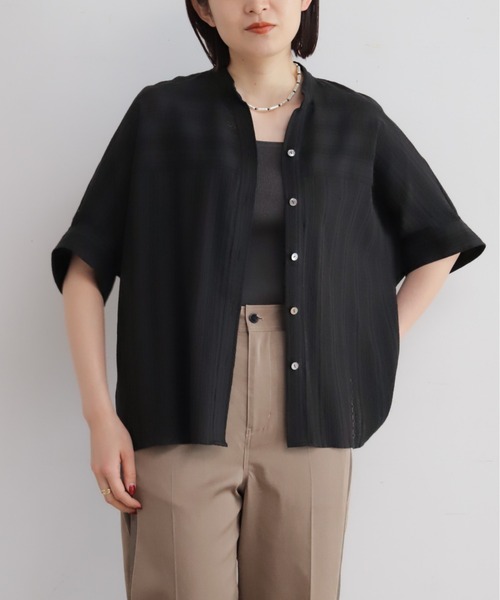 NOMBRE IMPAIR（ノンブルアンペール） ブラウス シャツ 半袖 からみ