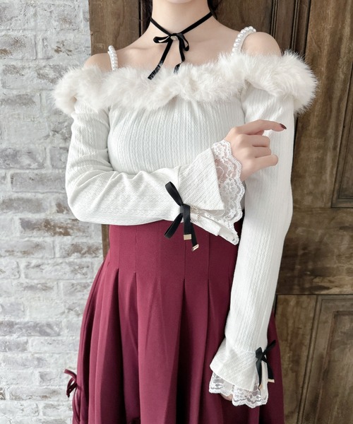 「couture BY ROJITA」 長袖カットソー FREE ホワイト レディース_画像3