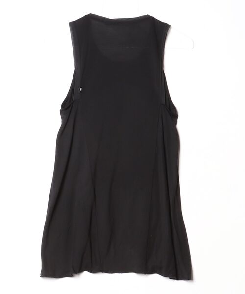「SPORTMAX」 フリルノースリーブブラウス X-SMALL ブラック レディース_画像2