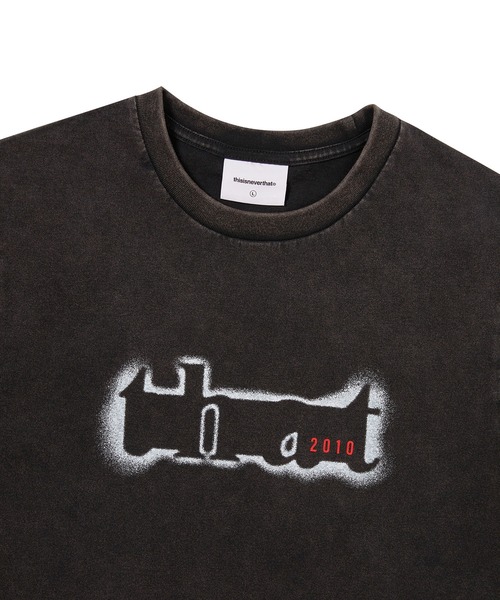 thisisneverthat ブラック スウェット 短丈 y2k ストリート thisisneverthat（ディスイズネバーザット） tシャツ that 2010