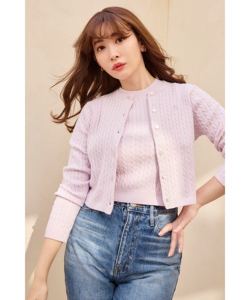 Her lip to ニットアンサンブル S ピンク レディース : ZOZOTOWN Yahoo