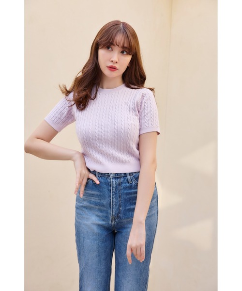 Her lip to ニットアンサンブル S ピンク レディース : ZOZOTOWN Yahoo