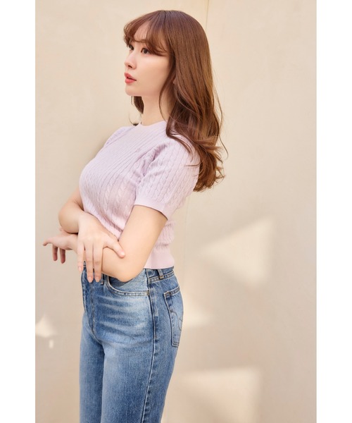 Her lip to ニットアンサンブル S ピンク レディース : ZOZOTOWN Yahoo