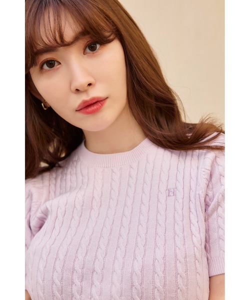 Her lip to ニットアンサンブル S ピンク レディース : ZOZOTOWN Yahoo