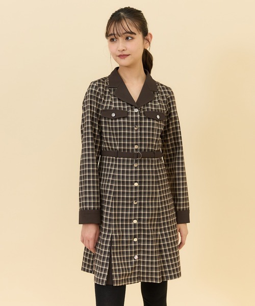 「REDYAZEL」 シャツワンピース SMALL ベージュ レディース_画像4