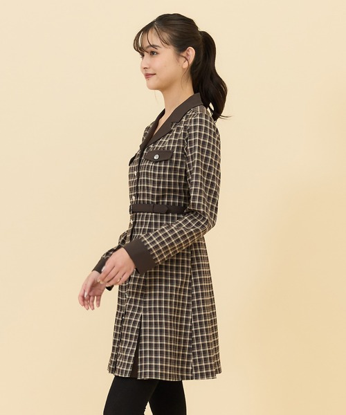 「REDYAZEL」 シャツワンピース SMALL ベージュ レディース_画像5