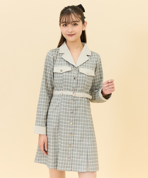 「REDYAZEL」 シャツワンピース SMALL ベージュ レディース_画像9