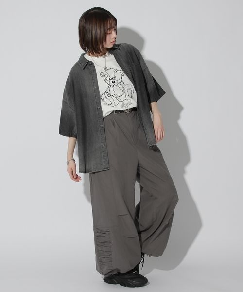 「Anui」 カーゴパンツ SMALL ブラック レディース_画像8