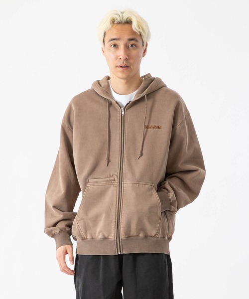 XLARGE（エクストラ ラージ） ジップアップパーカー L ブラウン メンズ