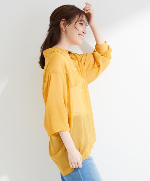 SHOO・LA・RUE（シューラルー） ブラウス シャツ 「洗濯機可」ダブル
