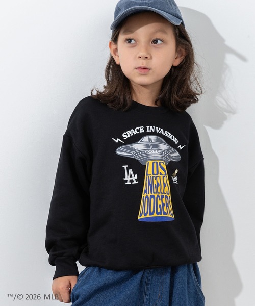 新品未使用 チマジロ mlb MLB トレーナー 切り替えトレーナー 野球 MLB トレーナー 「MLB」デザイン裏毛トレーナー キッズ 子供服 男の子