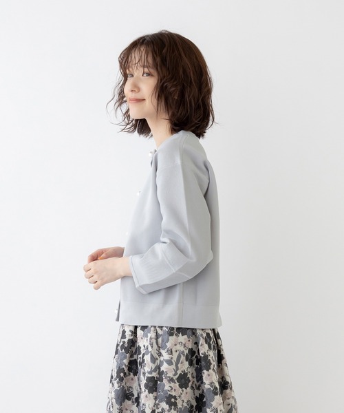 「Sono」 ニットカーディガン 1 ネイビー レディース_画像5