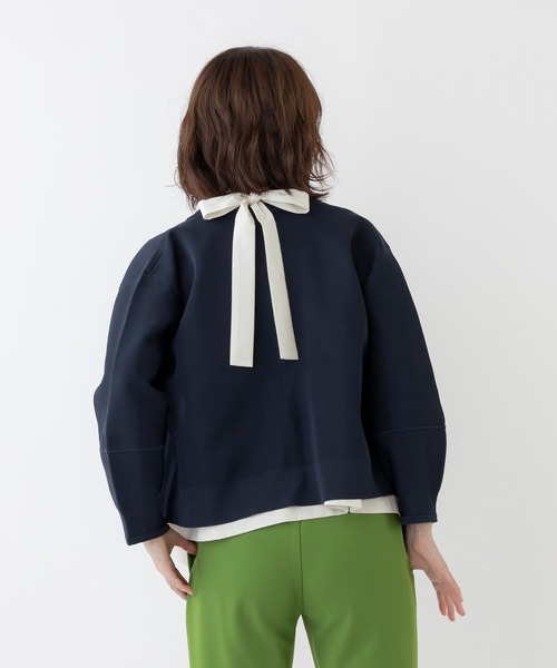 「Sono」 ニットカーディガン 1 ネイビー レディース_画像10