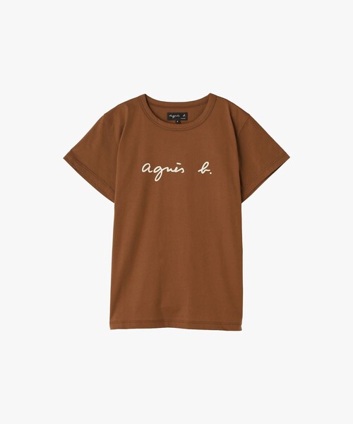 agnes b.（アニエスベー） tシャツ 半袖 ロゴプリント コットン 半袖T