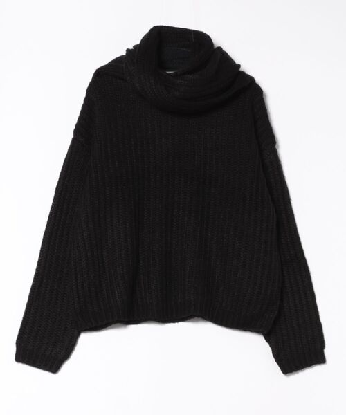 KOBE LETTUCE（神戸レタス） ニット セーター マフラー付きモヘア