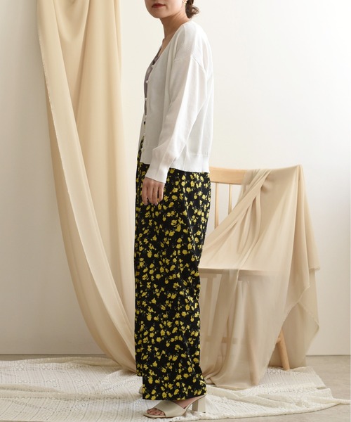 real riche♡上品 パール ニットカーディガン RIELLE RICHE