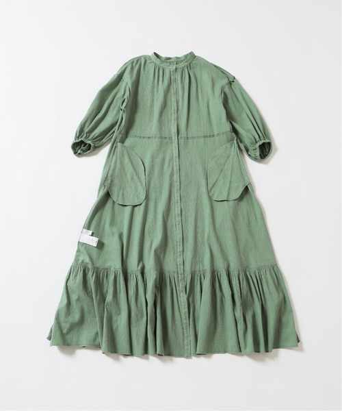 美品 SLOBE IENA スローブイエナ ウォッシャブル楊柳フレアワンピース SLOBE IENA（スローブイエナ）の「ウォッシャブル楊柳フレア