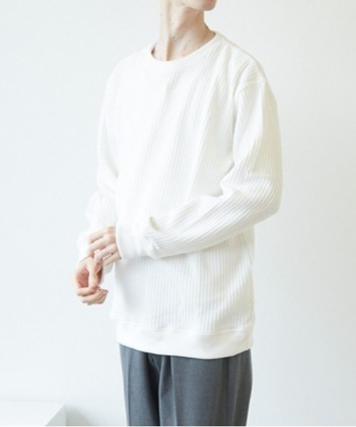 tシャツ 「オーバーサイズ」ワッフルロンT レディース メンズ tシャツ 「オーバーサイズ」ワッフルロンT レディース メンズ