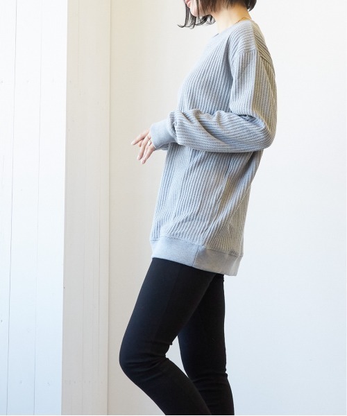 tシャツ 「オーバーサイズ」ワッフルロンT レディース メンズ