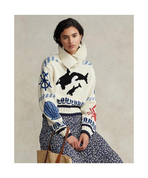 在庫処分大特価 ニット ノーティカルモチーフ コットン セーター ニット セーター レディースファッション ファッション 49 0 Www Harmonypest Com