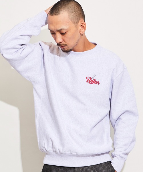 ROTAR 裏起毛スウェット ROTAR トレーナー スウェット STOCKPILE sweat 裏起毛 メンズ