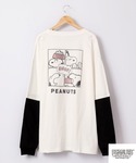 tシャツ PEANUTS スヌーピー レイヤー...の詳細画像2