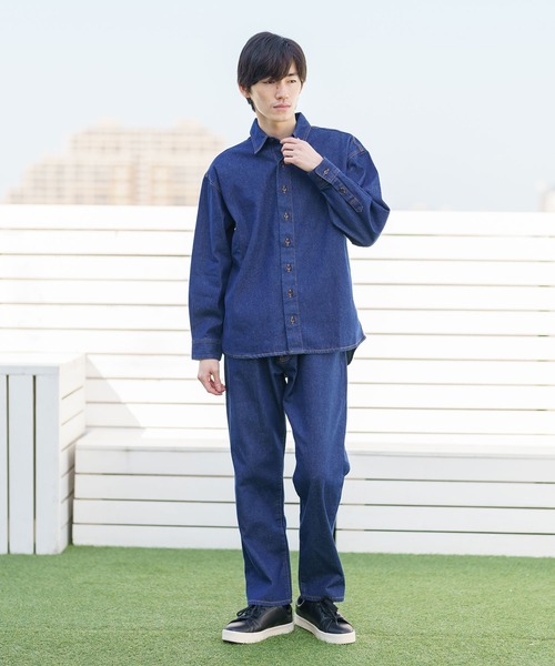 BRICK＆SONS ジーンズ レギュラーフィットデニムパンツ メンズ