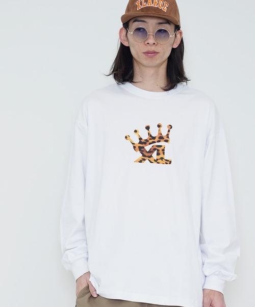 X-LARGE エクストララージ ★ クラウン 半袖 Tシャツ 白 XLARGE tシャツ Tシャツ / エクストララージ XL CROWN L/S TEE
