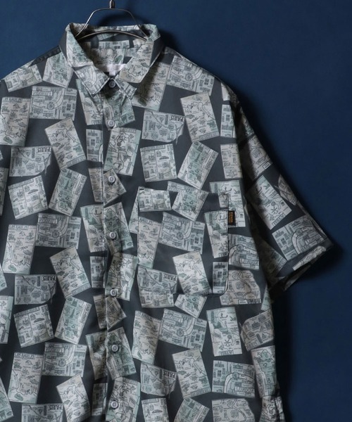 ANPAS（アンパス） シャツ Total Pattern Print Oversized Shirt/総柄