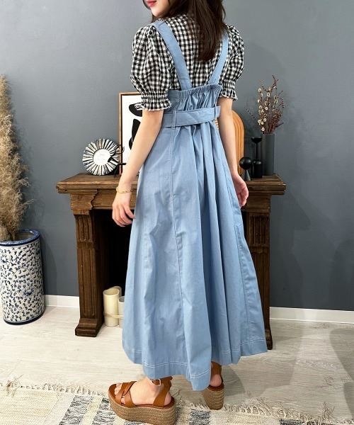 ワンピース デニム切替ロングワンピース : ZOZOTOWN Yahoo!店 - 通販