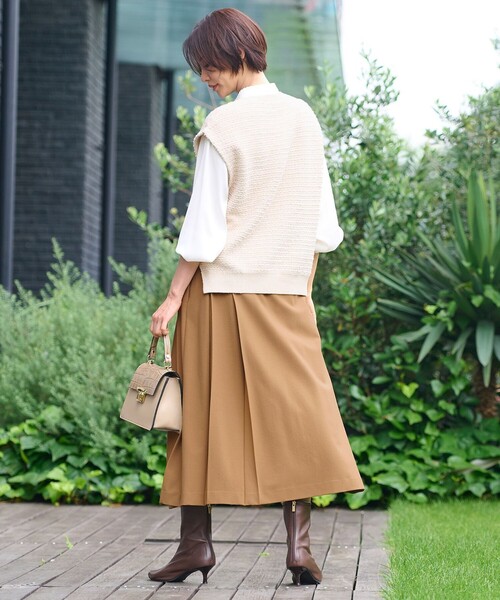 自由区（ジユウク） スカート 「洗える」トロストレッチ スカート