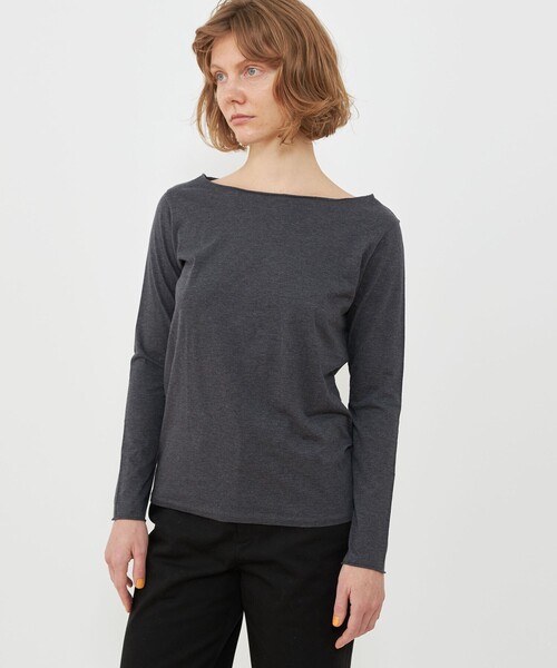 GALERIE VIE tシャツ スムージーコットン ボートネックプル