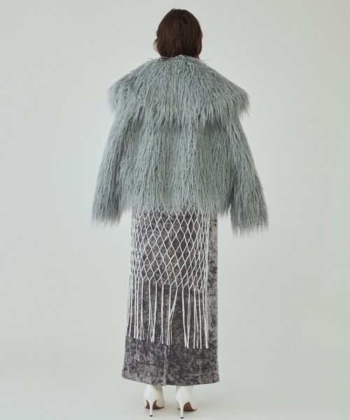 yae/Macrame knitting wrap skirt ラップスカート yae】Macrame knitting wrap skirt / マクラメ編みラップ