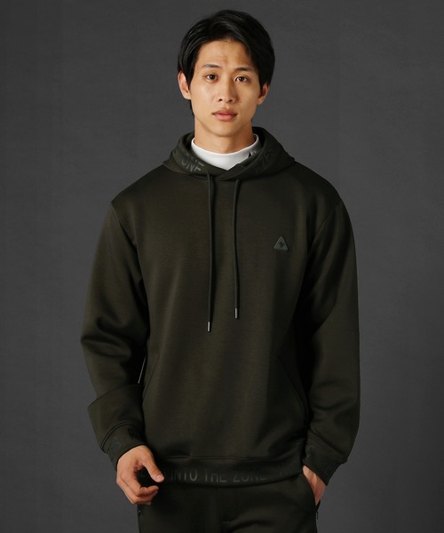 REZES パーカー ストレッチポンチ長袖プルオーバーパーカー メンズ