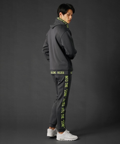 REZES パーカー ストレッチポンチ長袖プルオーバーパーカー メンズ