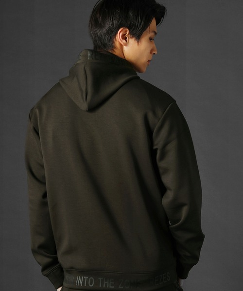 REZES パーカー ストレッチポンチ長袖プルオーバーパーカー メンズ