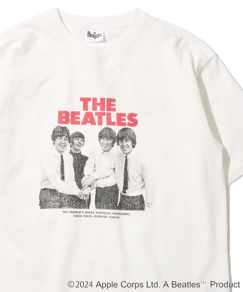 The Beatles ビートルズ バンドTシャツオフィシャルライセンス THE BEATLES / ビートルズ【 BEATLES ON APPLE ICONIC T-SHIRT