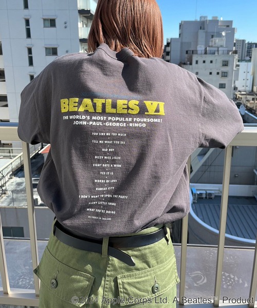 tシャツ 「THE BEATLES/ザ ビートルズ」フォトプリントTシャツ / バックプリント レディース メンズ The Beatles tシャツ 「THE BEATLES/ザ ビートルズ」フォト