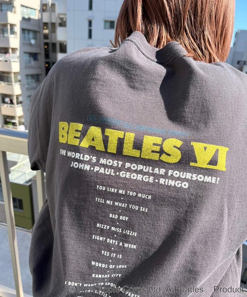 The Beatles tシャツ 「THE BEATLES/ザ ビートルズ」フォトプリントT