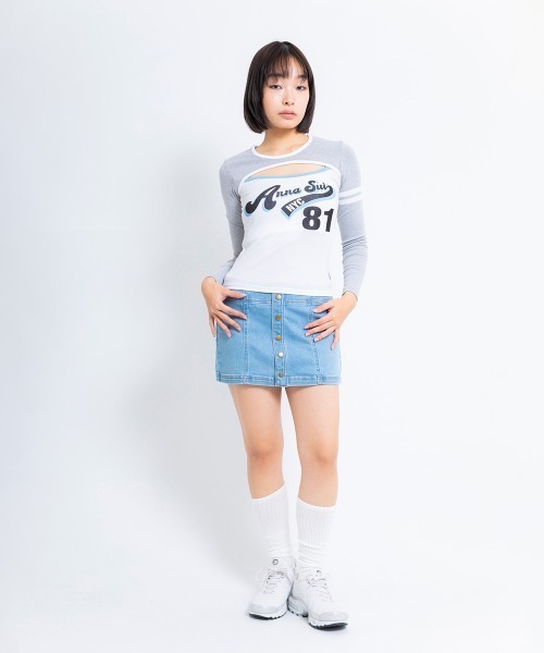 tシャツ ANNA SUI NYC SPORT クレリック ロングスリーブ Tシャツ