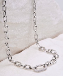 Crystal Link Necklace Gold