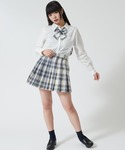 スカート 入学式 卒業式 WEGO/スクールプ...の詳細画像3