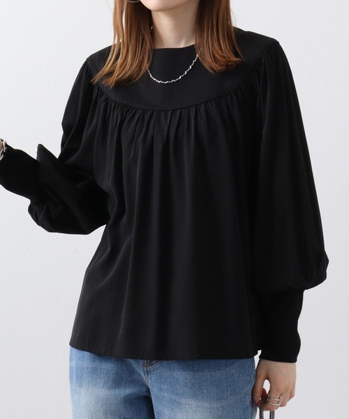 tシャツ Eglantine ギャザーブラウス レディース