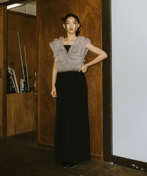 ANDRESD パンツドレス チュールベストオールインワンドレス / tulle
